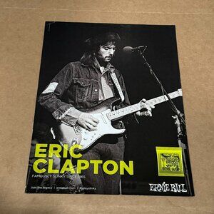 Eric Clapton - Ernie Ball - 2016 Print Advertisement